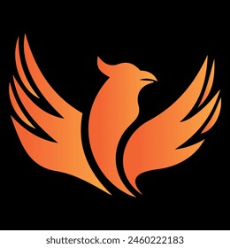 phoenix bird logo design vector file