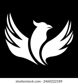 phoenix bird logo design vector file