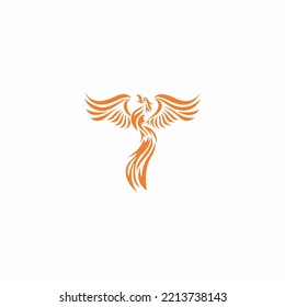 logotipo de ave foenix inspiración de diseño exclusiva
