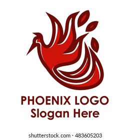 Phoenix bird logo, Fire bird logo