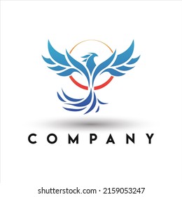 Phoenix Bird Logo. flying Phoenix Logo