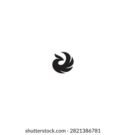 Phoenix Bird Logo Icon Flat Vector Design