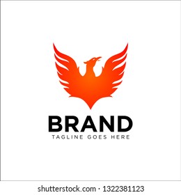 phoenix bird logo icon vector