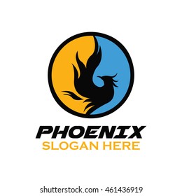 Phoenix bird logo template