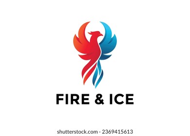 Phoenix Bird Logo Template vector