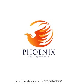 logo de ave Phoenix - Vector 