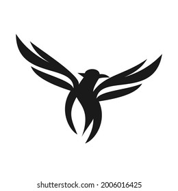 phoenix bird logo vector design template
