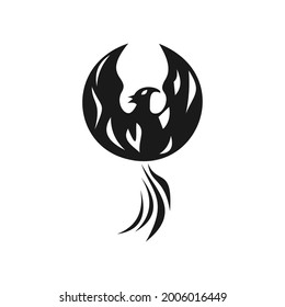 phoenix bird logo vector design template