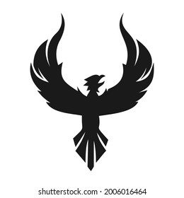 phoenix bird logo vector design template