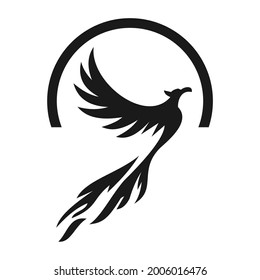 phoenix bird logo vector design template