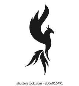 phoenix bird logo vector design template