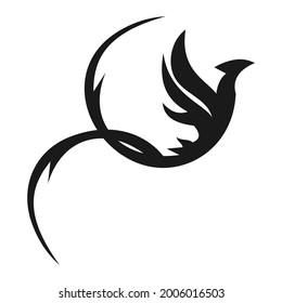 phoenix bird logo vector design template