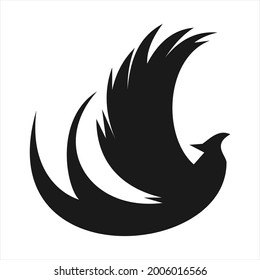phoenix bird logo vector design template