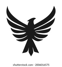 phoenix bird logo vector design template