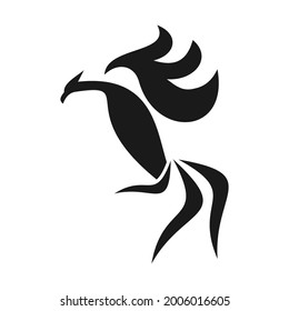 Phoenix-Vogel-Logo, Vektordesign-Vorlage