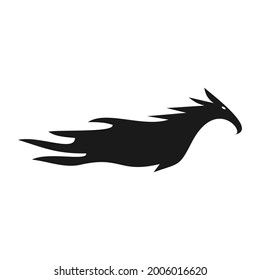 phoenix bird logo vector design template