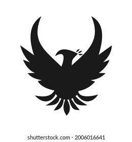 phoenix bird logo vector design template