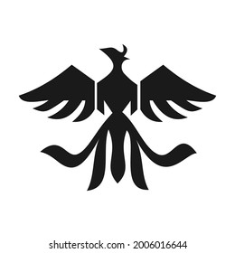 phoenix bird logo vector design template