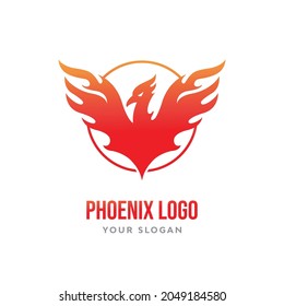 Phoenix bird logo vector design