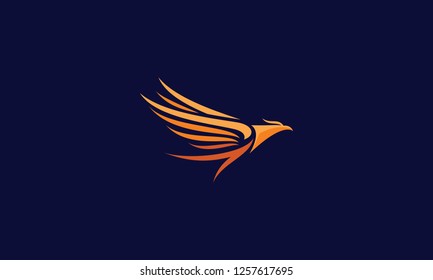 phoenix bird logo vector icon