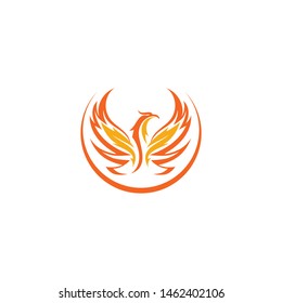 phoenix bird logo vector icon