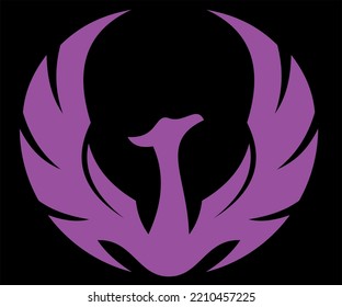 phoenix bird logo vector illustration