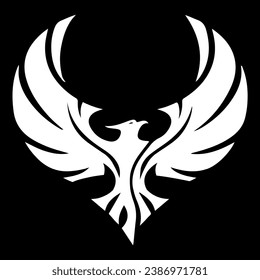 phoenix bird tattoo logo design