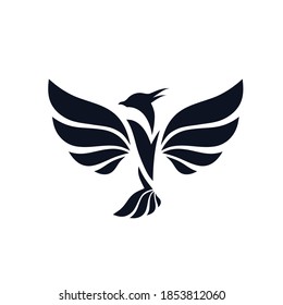 Phoenix bird V letter vendetta revenge symbol logo icon sign flying wings emblem Sport concept Hand drawn design Fashion print clothes apparel greeting invitation card banner poster music flyer cover