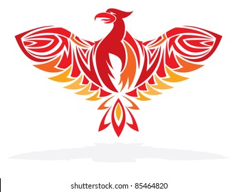 Phoenix bird vector illustration