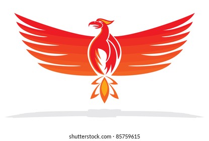 Phoenix bird vector illustration