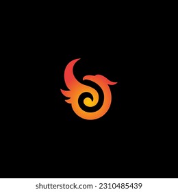 ilustración del vector de ave fénix para un símbolo o icono del logotipo. logotipo de plantilla de phoenix