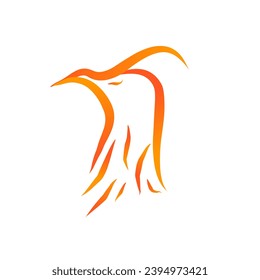 Phoenix bird vector ilustration logo