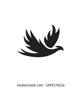 Phoenix bird. Vector logo icon template