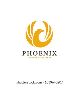 Phoenix Bird Vector Logo Template