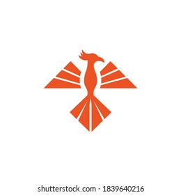 Phoenix Bird Vector Logo Template