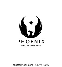 Phoenix Bird Vector Logo Template
