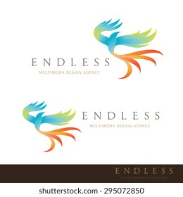 Phoenix Bird Vector Logo Template 