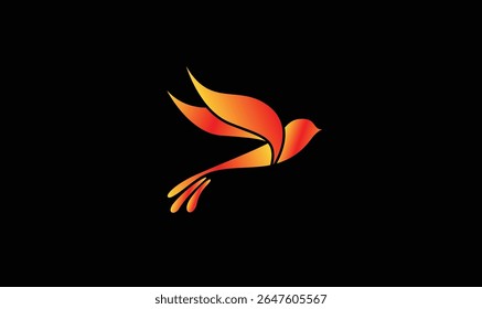 Phoenix Bright Bird Vetor Design