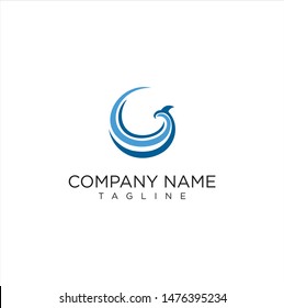 phoenix circle logo vector / Circle Bird Logo