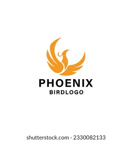 Phoenix colorful  logo design tamplate 