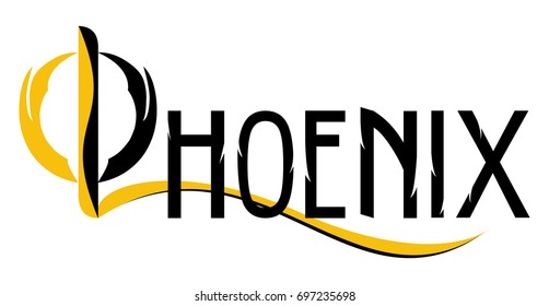 Phoenix creative logo template vector icon