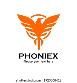 Phoenix design logo template illustration