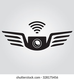 Phoenix drone with wireless logo black