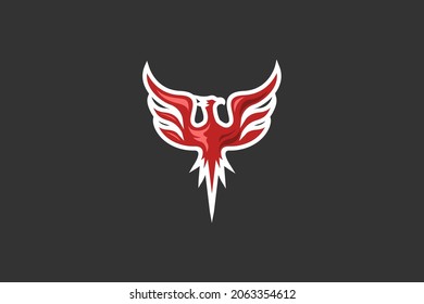 Phoenix or eagle emblem logo