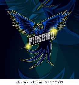 Phoenix E-Sport Logo-Design Vorlage Vektorgrafik