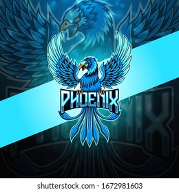 Phoenix esport mascot logo design