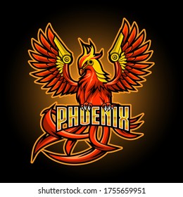 Phoenix Esport Mascot Logo Design