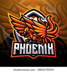 Phoenix esport mascot logo design