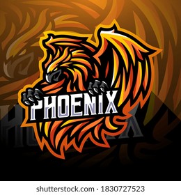 Phoenix esport mascot logo design