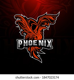 Phoenix esport mascot logo design